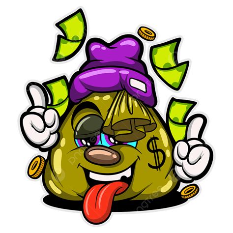 Money Bag Cartoon, Money Clipart, Bag Clipart, Cartoon Clipart PNG ...