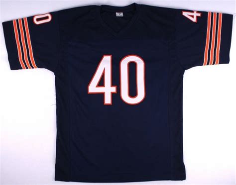 Gale Sayers Autographed Chicago Bears Jersey, JSA COA | Gridiron Greats: Authentic Autographed ...