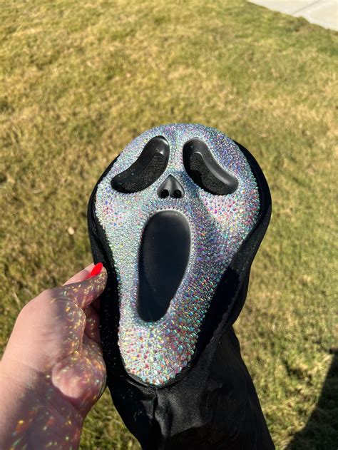 Bedazzled Scream Mask Etsy