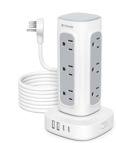 Amazon Surge Protector Power Strip Tower 12 Widely Outlets With