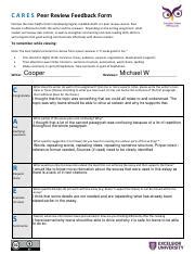 Effective Peer Review Strategies For Writing Improvement Course Hero