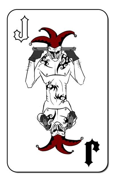 Joker Card Tattoo Drawings