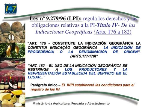 PPT INDICACIONES GEOGRÁFICAS PARA LOS PRODUCTOS AGROPECUÁRIOS