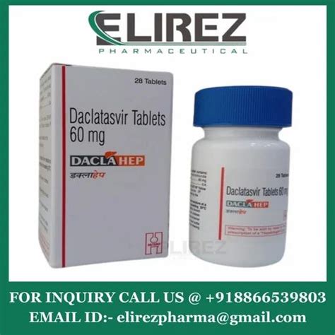 Daclatasvir Mg Tablet Daclahep Mg At Rs Bottle