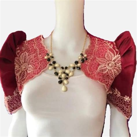 Filipiniana Imelda Butterfly Sleeves Bolero Etsy