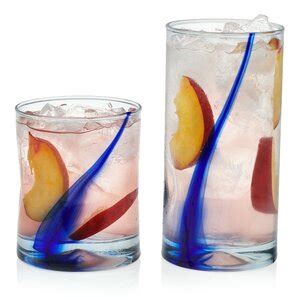 Libbey Blue Ribbon Libbey Impressions Piece Tumbler And Rocks Glass