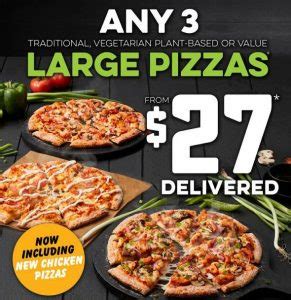 Deal Domino S Large Pizzas For Delivered Including Chicken