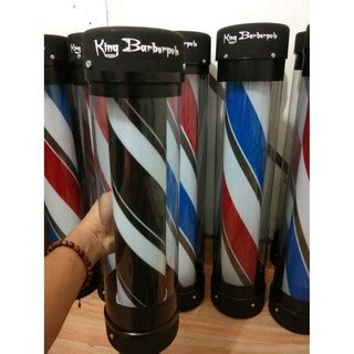 Jual Lampu Barber X Cm Lampu Barber Barberpole Garis Merah Biru