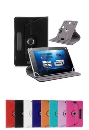 360° Folio Leather Case Cover For Universal Android Tablet Pc 7 8 9 10 10 1 Ebay