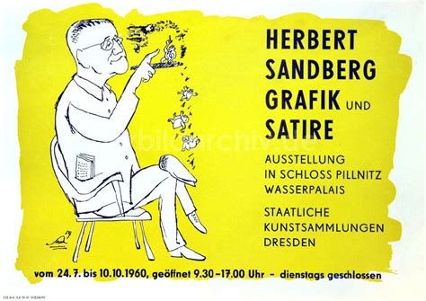 DDR Bildarchiv Berlin Plakat Von Der Ausstellung Herbert Sandberg