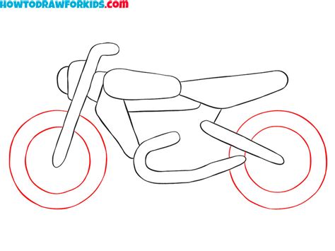 How to Draw a Motorcycle - Easy Drawing Tutorial For Kids