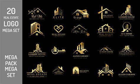 Mega Set And Big Group Real Estate Building And Construction Logo