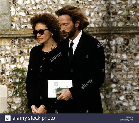 Stock Photo - Eric Clapton singer with mother of his son Lori Dal Santo ...