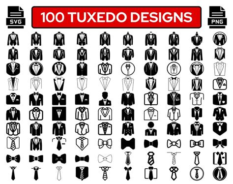 Tuxedo Svg Tuxedo Svg Bundle Tuxedo Svg Files For Cricut Tuxedo Cut