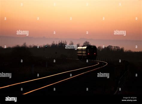 Arriva Northern Rail Class Pacer Train Passing Farrington Moss On