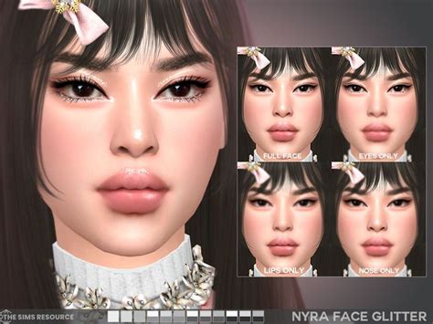 Msqsims Nyra Face Glitter The Sims Skin Sims Cc Skin Sims Cc