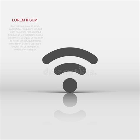 Icono De Signo De Internet Wifi En Estilo Plano Tecnolog A Inal Mbrica