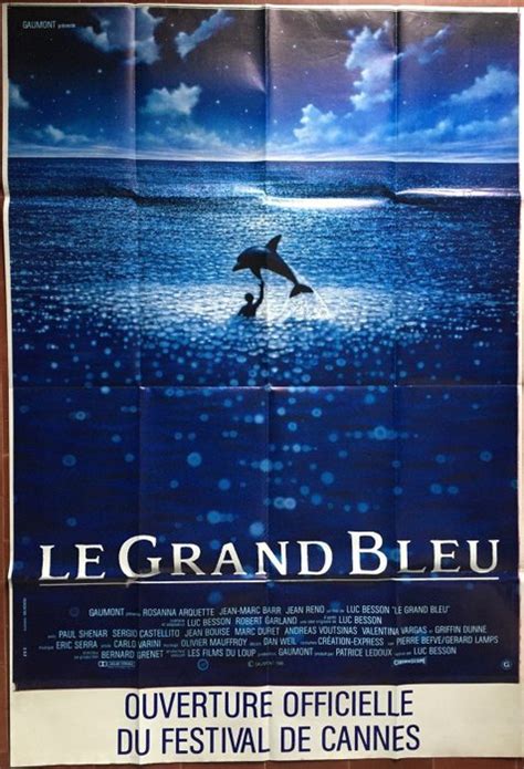 Le Grand Bleu Affiche Originale Officielle Festival De Cannes 1988