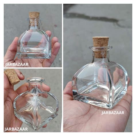 Ml Triangle Cork Bottle Jarbazaar