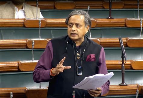 Congress Mp Shashi Tharoor Speaks In Lok Sabha