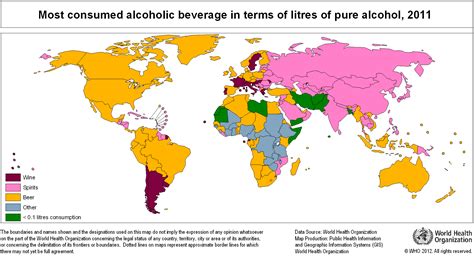 Map Monday Favorite Alcoholic Drink By Country