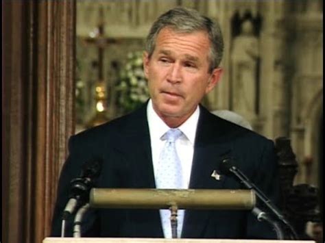 President George W Bush Speech At National Cathedral Youtube