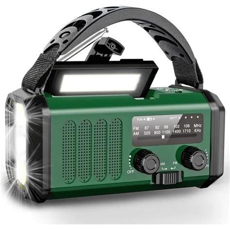 Radio Portable D Urgence Radio Solaire Mah Batterie Rechargeable