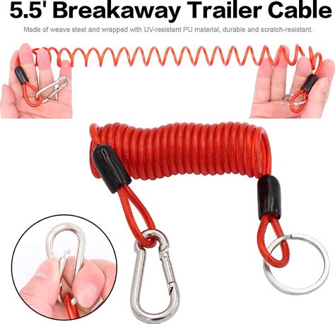 Buy Trailer Breakaway Switch Ft Breakaway Coiled Cable With Electric