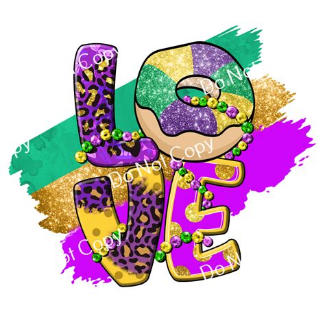 Colorsplash Ultra Transfers Mardi Gras Love King Cake Cf