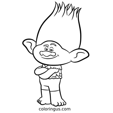 Trolls Coloring Pages (Free Printable PDF)