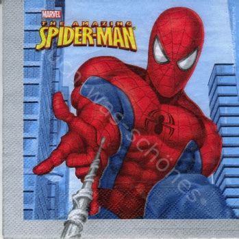 Servietten Shop Basteln Sammeln Serviette Spiderman Marvel