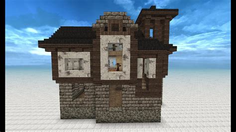 Minecraft Tutorial Let S Build Mittelalterliches Haus Youtube