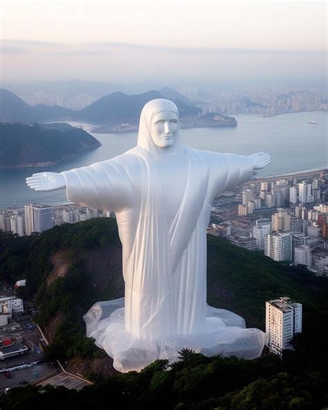 Artista Transforma Cristo Redentor E Constru Es Ic Nicas Em Obras