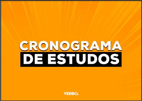 Cronograma De Estudos Gratuito Para OAB Verbo OAB