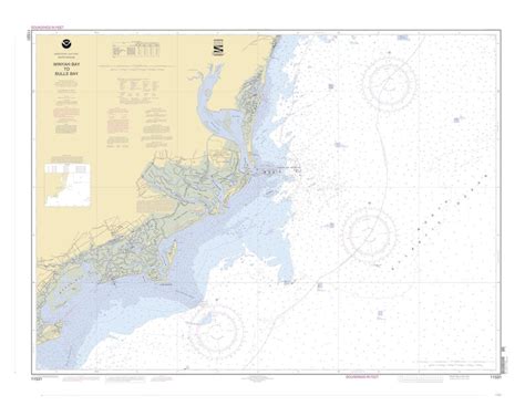 Winyah Bay Map To Bulls Bay 2002 Nautical Chart Print Etsy