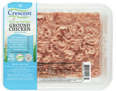 Crescent Foods Premium Halal Hand Cut™ Ground Chicken