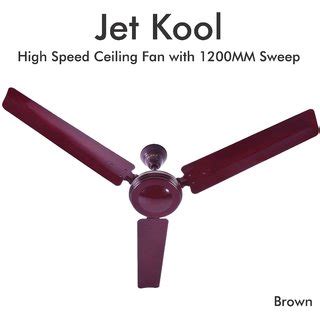 Buy Plaza Jet Kool Mm Regular Range Ceiling Fan Brown Online