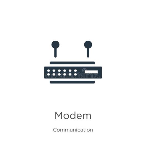 Modem Icon Vector Trendy Flat Modem Icon From Communication Collection