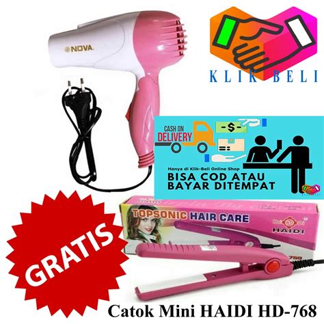 Jual Hair Dryer Nova N 1290 Pengering Rambut Hair Drayer Gratis Catok