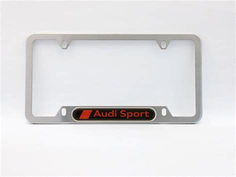 2020 2024 Audi License Plate Frame Kit Audi Sport Logo Zaw 071 801 T Audi Usa Parts