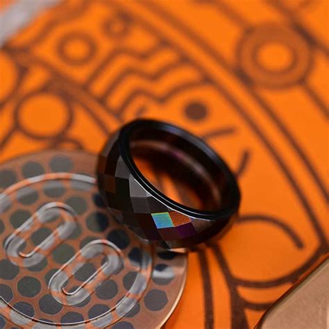 Yedc Black Diamond Pig Ring Zirc Fablades