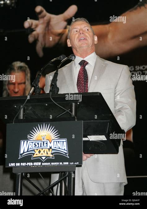 Mar 26 2008 New York Ny Usa Wwe Founder Vince Mcmahon At The