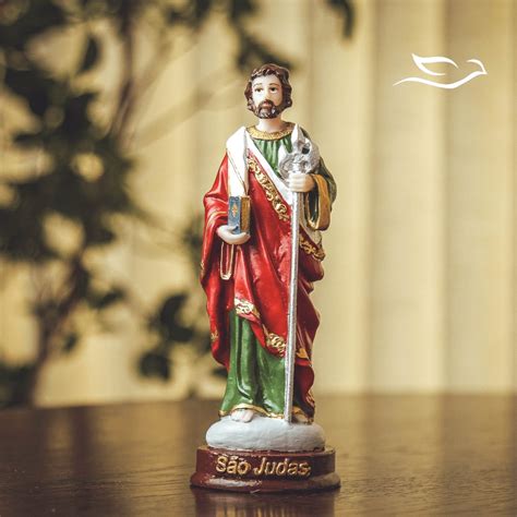 Imagem Resina São Judas Tadeu 15cm Estatueta Livraria Nossa Senhora