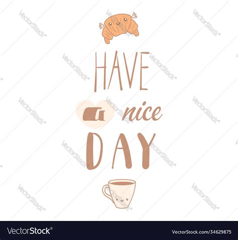 Have a nice day poster Royalty Free Vector Image