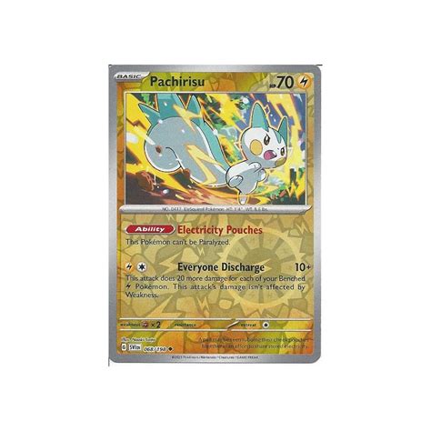 Pokemon Trading Card Game 068198 Pachirisu Reverse Holo Sv01