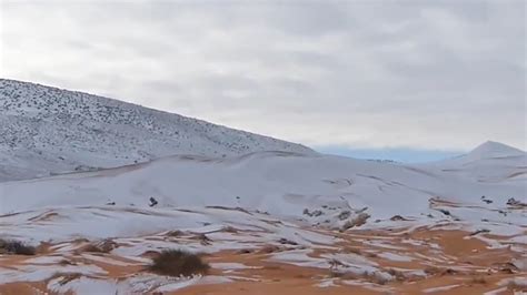 Rare Snowstorm Blankets Sahara Desert In White Abc7 Chicago