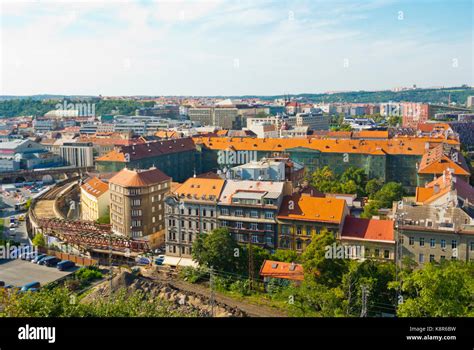 Karlin district, elevated view, Prague, Czech Republic Stock Photo - Alamy