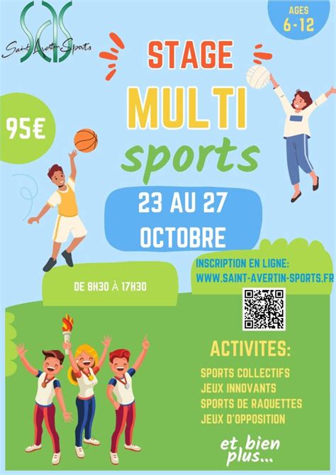 Stage Multi Activités dAutomne 2023 SAINT AVERTIN SPORTS