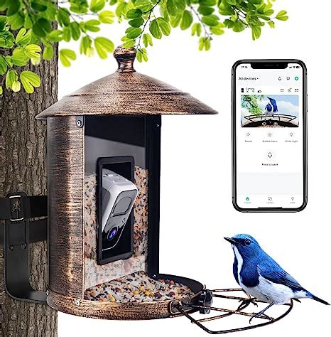 Amazon Smart Bird Feeder Camera With Motion Activated Metal Bird