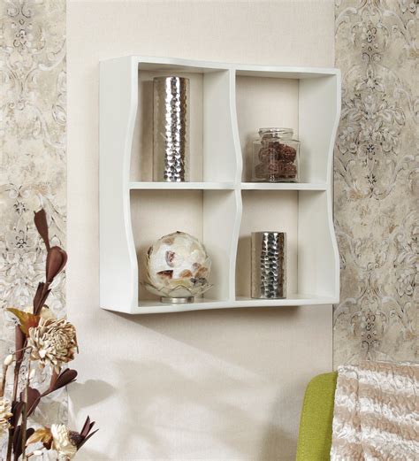 Buy Engineered Wood Book Shelf In White Colour By Home Sparkle At 42